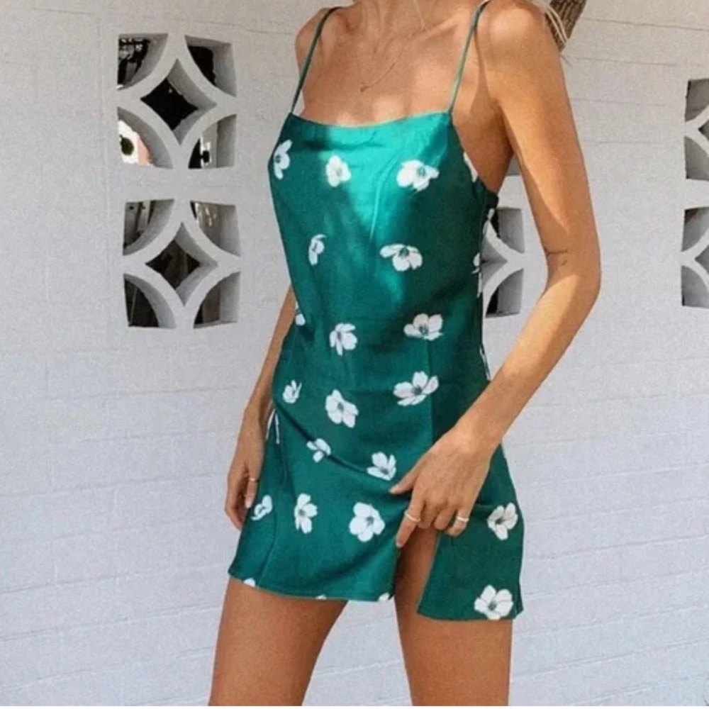 Princess Polly ultra mini green dress